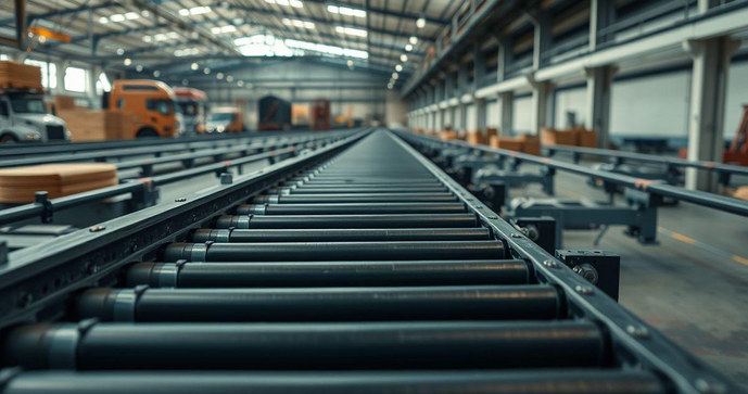 Esteira transportadora de roletes livres: como escolher a ideal para sua operação