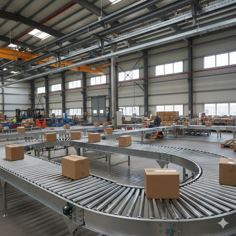 Como Transportadores de Roletes Podem Melhorar a Eficiência e Otimizar Sua Linha de Produção